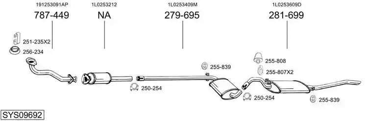 BOSAL SYS09692