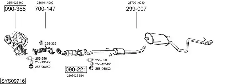 BOSAL SYS09716