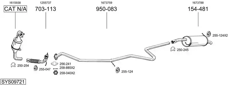 BOSAL SYS09721