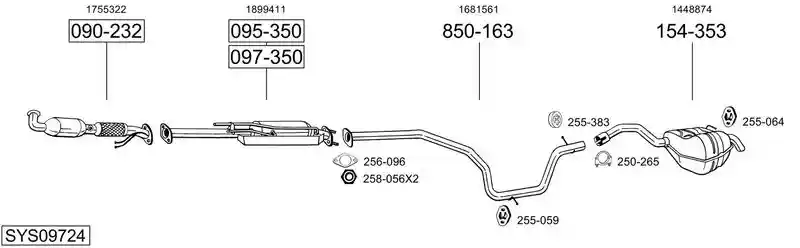 BOSAL SYS09724