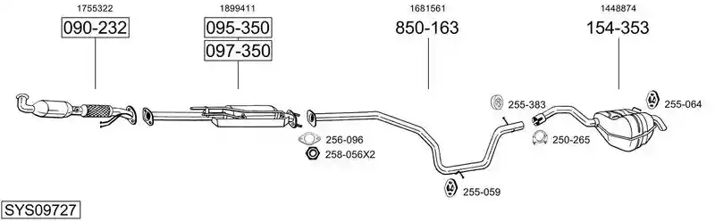 BOSAL SYS09727