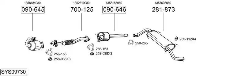 BOSAL SYS09730