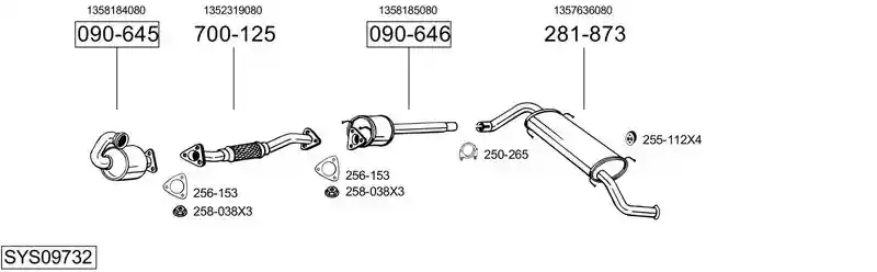 BOSAL SYS09732
