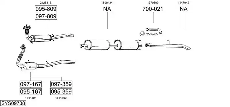 BOSAL SYS09738