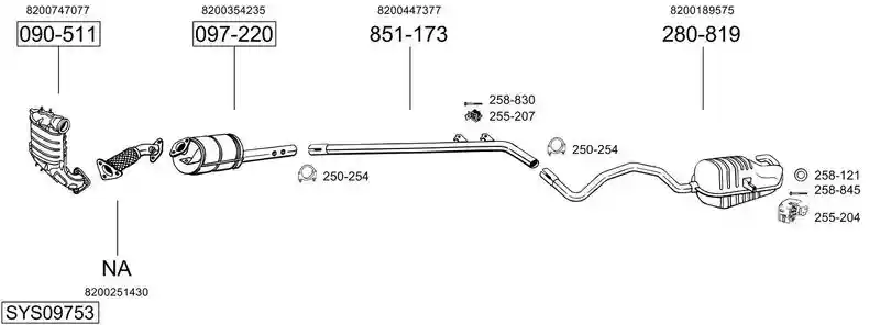 BOSAL SYS09753
