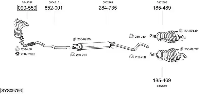 BOSAL SYS09756