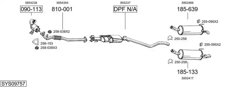 BOSAL SYS09757