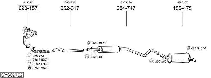 BOSAL SYS09762