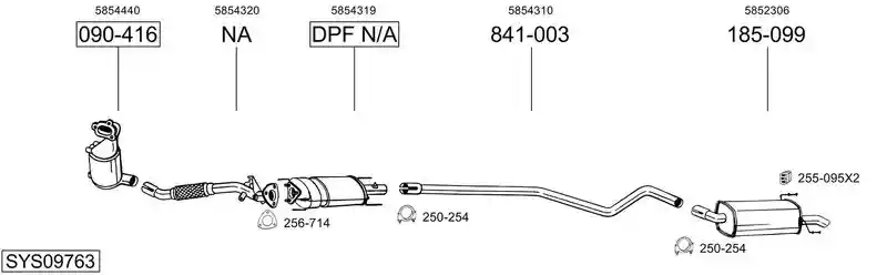 BOSAL SYS09763
