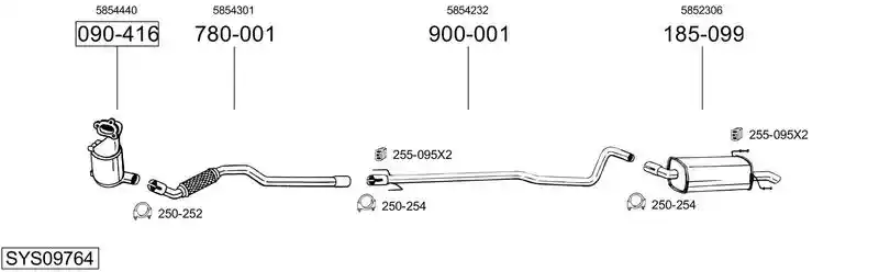 BOSAL SYS09764