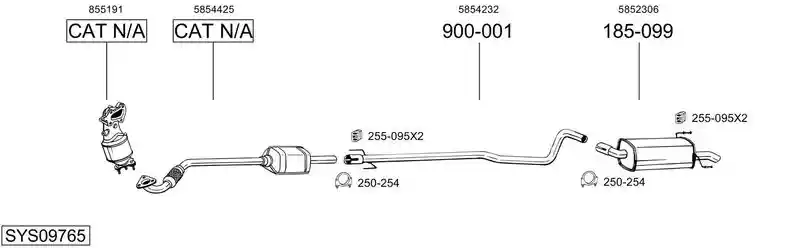 BOSAL SYS09765