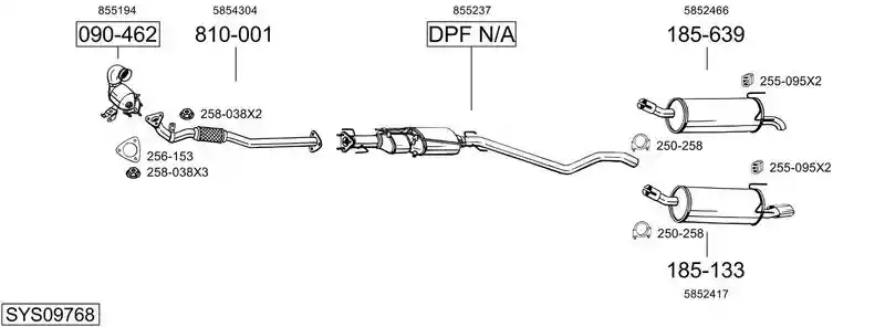BOSAL SYS09768