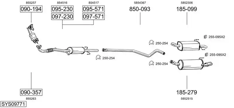 BOSAL SYS09771