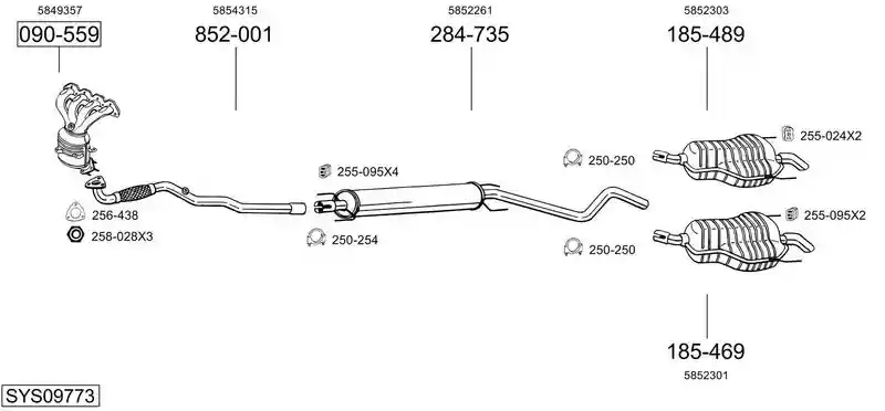 BOSAL SYS09773