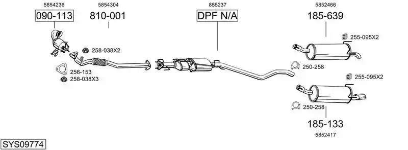 BOSAL SYS09774