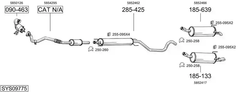 BOSAL SYS09775