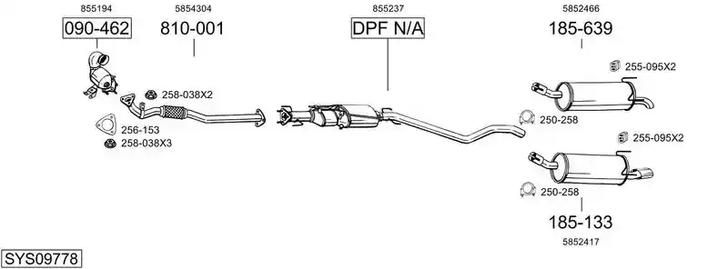 BOSAL SYS09778