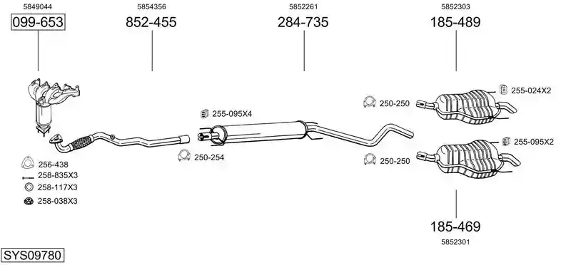 BOSAL SYS09780