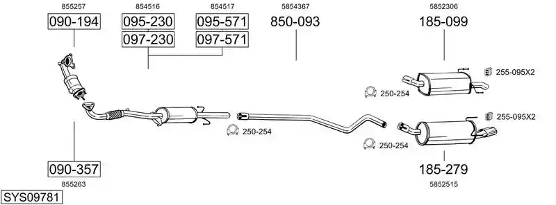 BOSAL SYS09781