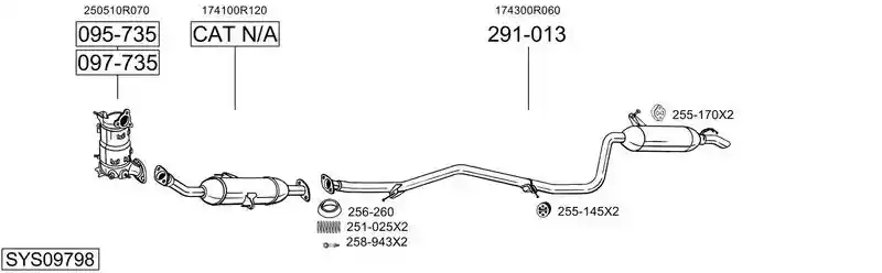 BOSAL SYS09798
