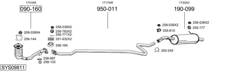 BOSAL SYS09811