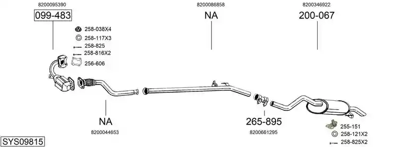 BOSAL SYS09815