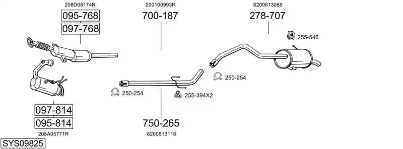 BOSAL SYS09825