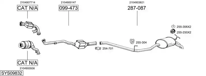 BOSAL SYS09832