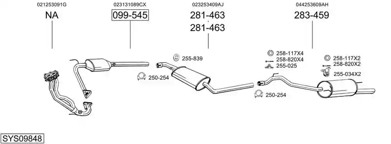 BOSAL SYS09848