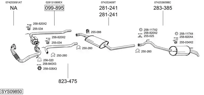 BOSAL SYS09850