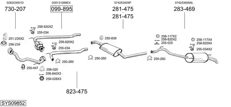 BOSAL SYS09852
