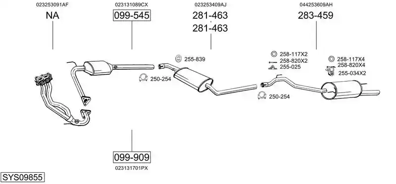 BOSAL SYS09855