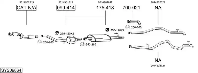 BOSAL SYS09864