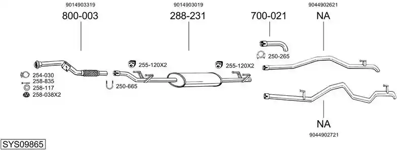 BOSAL SYS09865