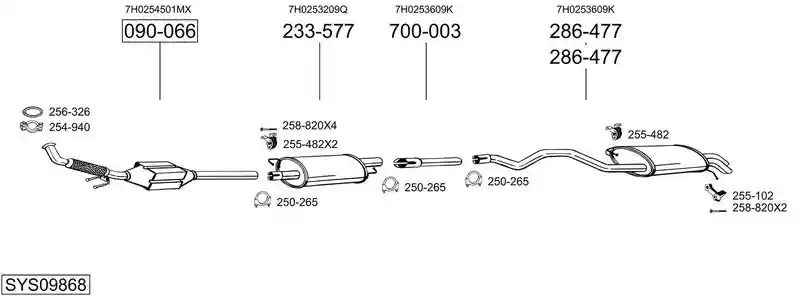 BOSAL SYS09868