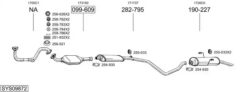BOSAL SYS09872