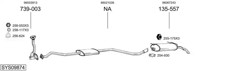 BOSAL SYS09874