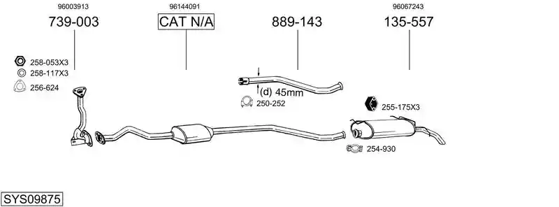 BOSAL SYS09875
