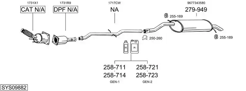 BOSAL SYS09882