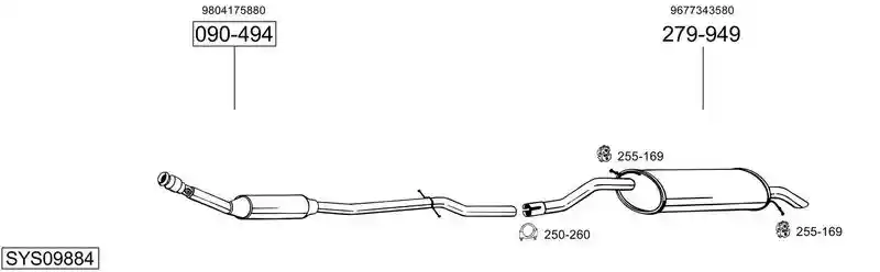 BOSAL SYS09884