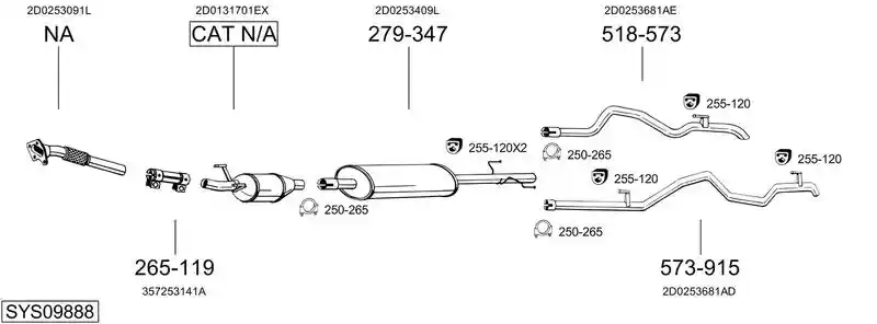BOSAL SYS09888