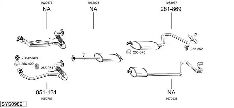 BOSAL SYS09891