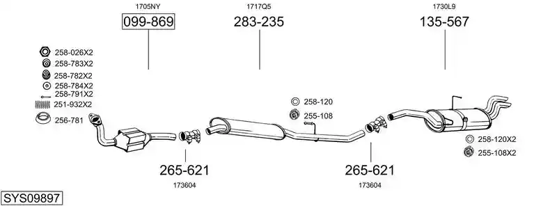 BOSAL SYS09897