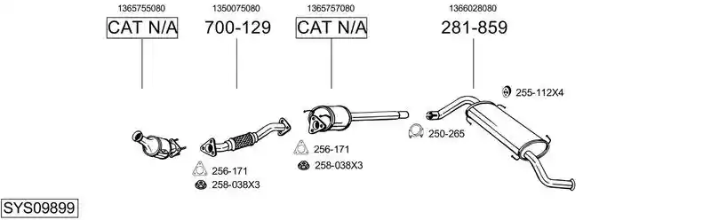 BOSAL SYS09899