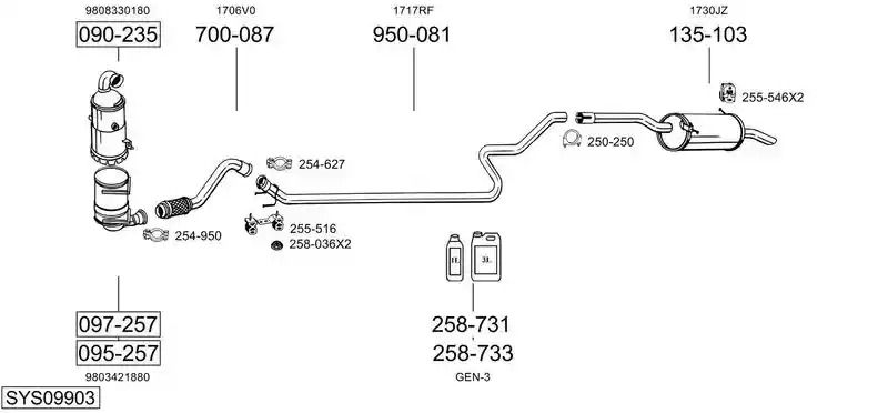 BOSAL SYS09903