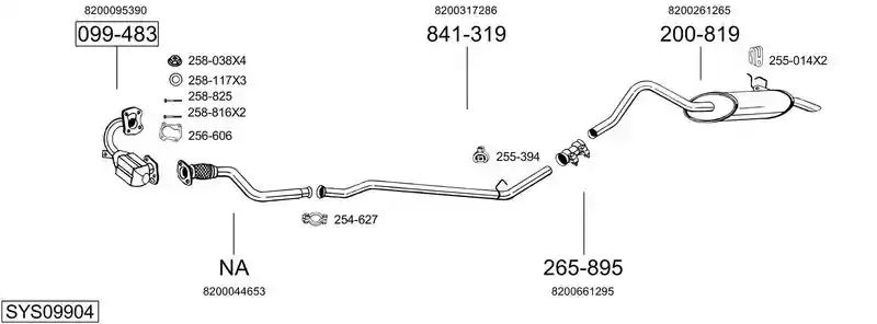 BOSAL SYS09904