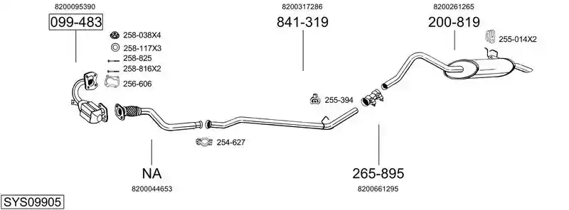 BOSAL SYS09905