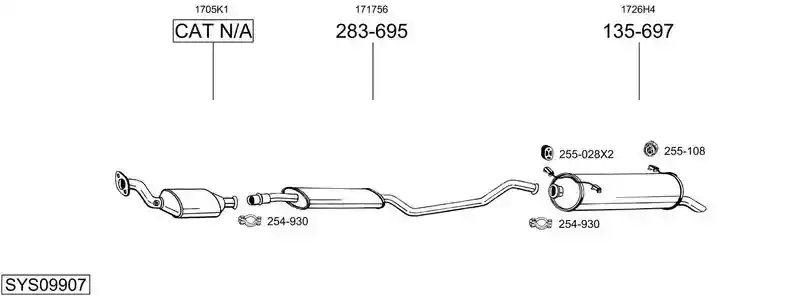 BOSAL SYS09907