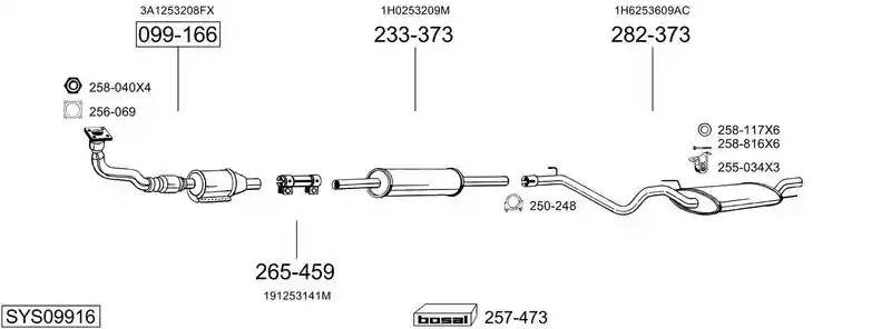 BOSAL SYS09916
