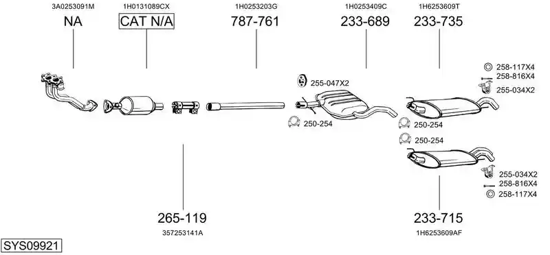 BOSAL SYS09921